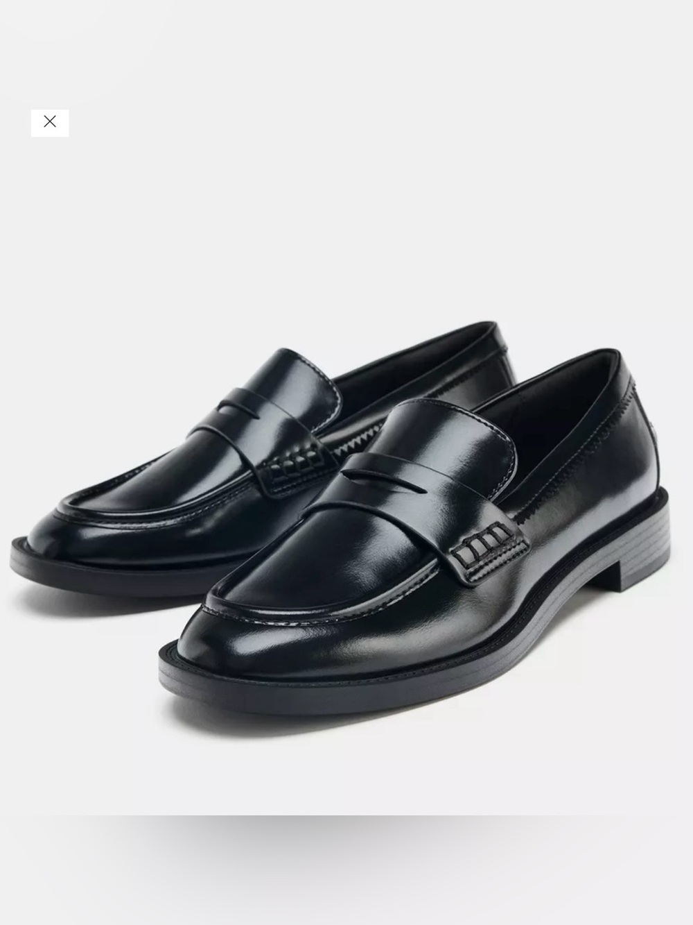 Zara Women’s Classic Black Loafers Size EU 37 or US 7